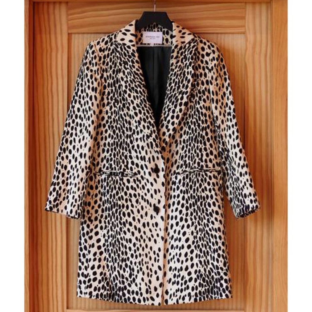 Emerson Fry Wingtip 2 Dinner Jacket — Leopard Linen